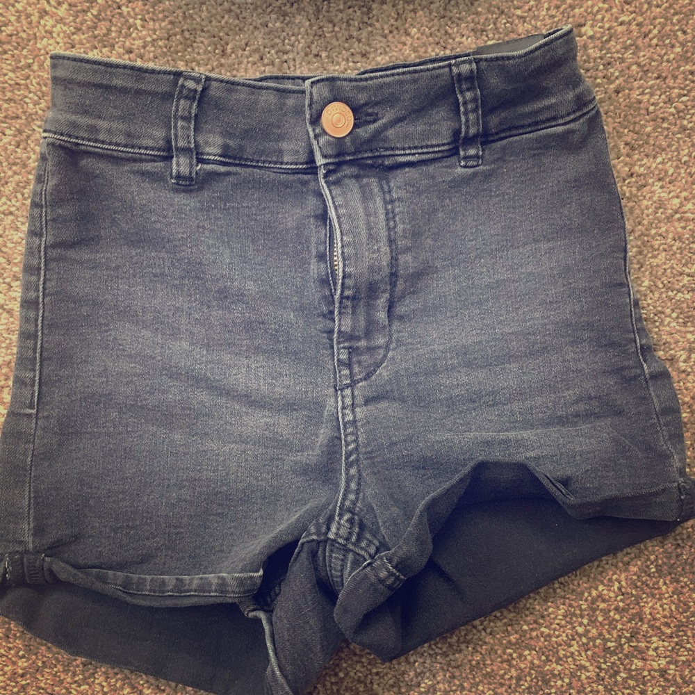 Black high waisted shorts